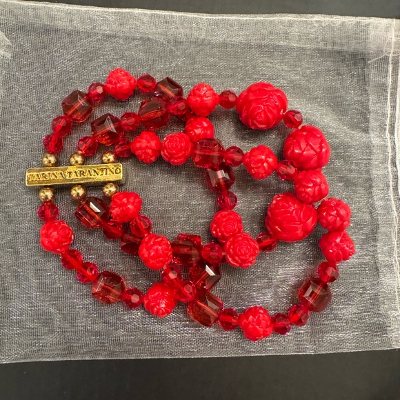 Tarina Tarantino Jewelry - Tarina Tarantino Red Beaded bracelet